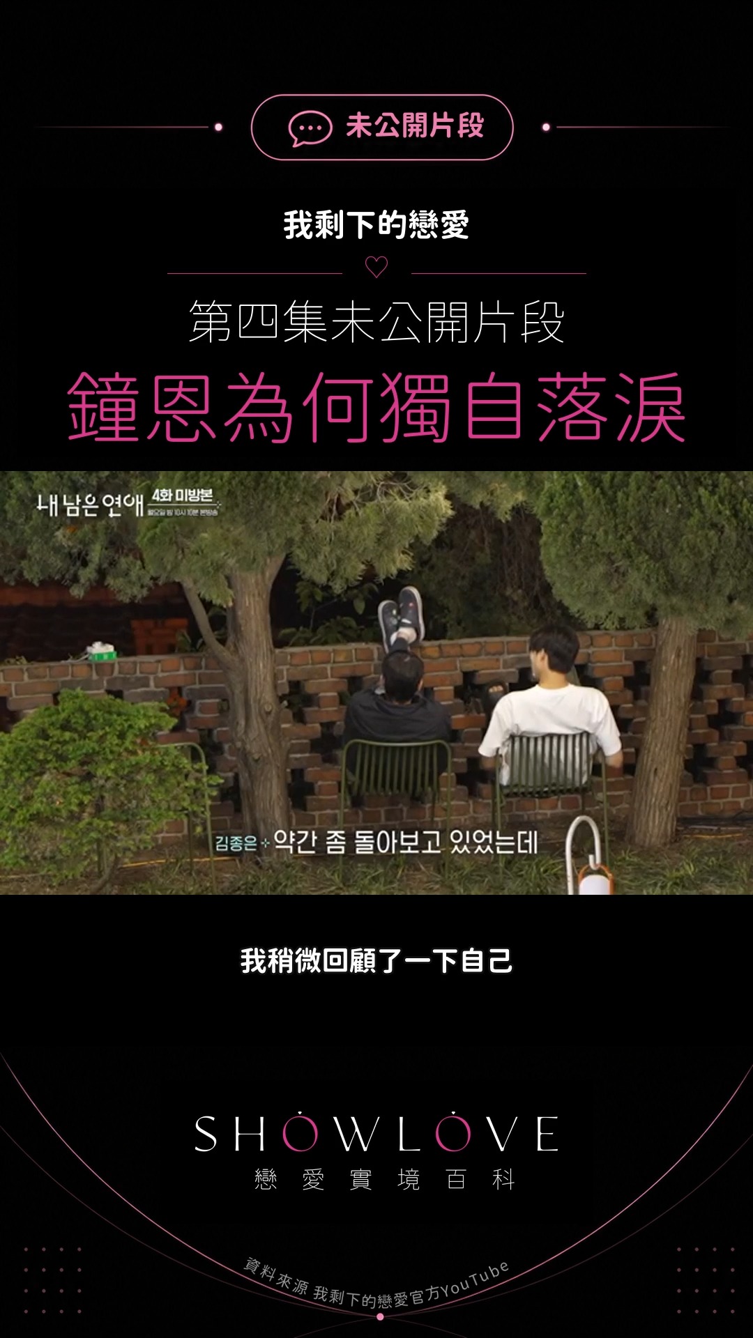 「別人至少還能挑戰，但我連挑戰本身都做不到。」 金鐘恩在深夜庭院裡談起，當人生最大的目標突…